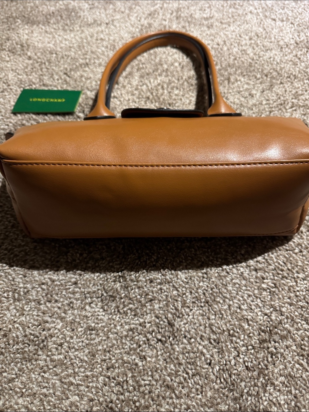 Longchamp Small Shoulder Bag in Cognac Brown - Picture 7 of 13